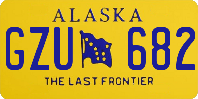 AK license plate GZU682