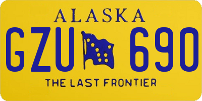 AK license plate GZU690