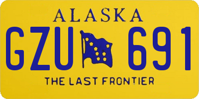 AK license plate GZU691