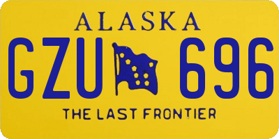 AK license plate GZU696