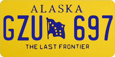 AK license plate GZU697