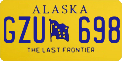 AK license plate GZU698