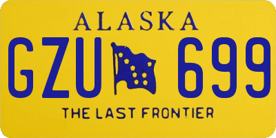 AK license plate GZU699