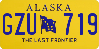 AK license plate GZU719