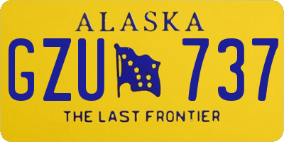 AK license plate GZU737