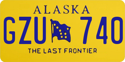 AK license plate GZU740