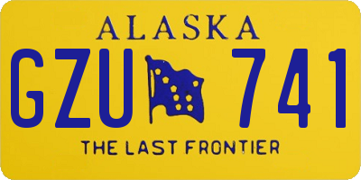 AK license plate GZU741