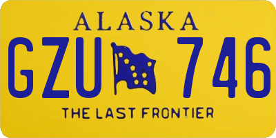 AK license plate GZU746