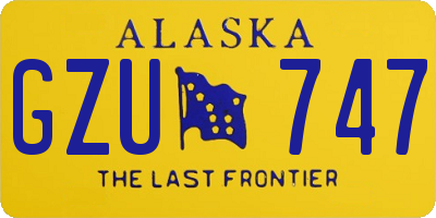 AK license plate GZU747