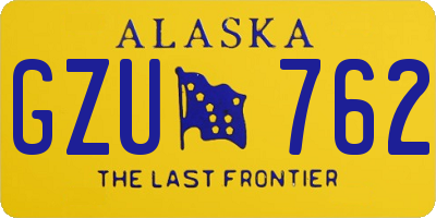 AK license plate GZU762