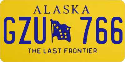 AK license plate GZU766