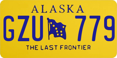 AK license plate GZU779