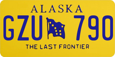 AK license plate GZU790