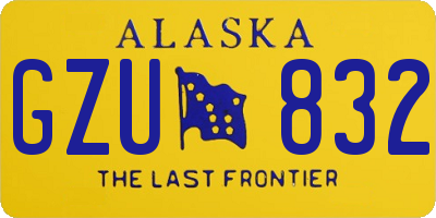 AK license plate GZU832