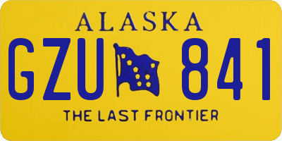 AK license plate GZU841