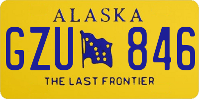 AK license plate GZU846