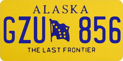 AK license plate GZU856