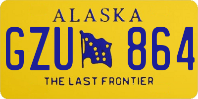 AK license plate GZU864