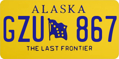 AK license plate GZU867