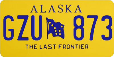 AK license plate GZU873