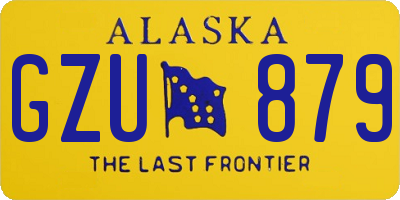 AK license plate GZU879