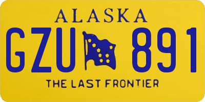 AK license plate GZU891