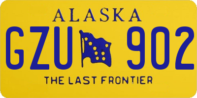 AK license plate GZU902