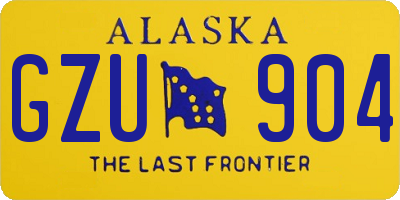 AK license plate GZU904