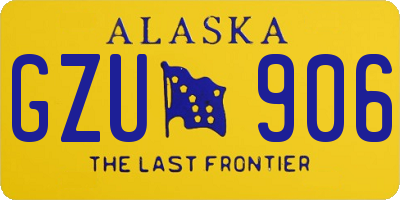 AK license plate GZU906