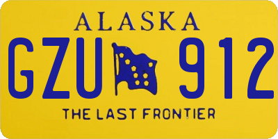 AK license plate GZU912