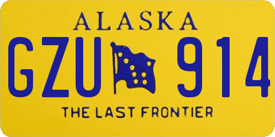 AK license plate GZU914