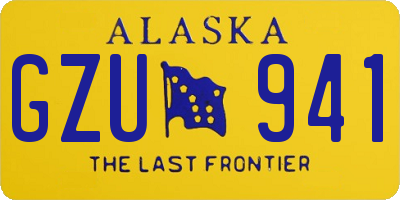 AK license plate GZU941