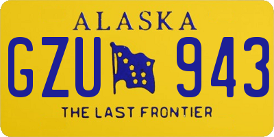 AK license plate GZU943