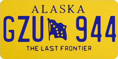 AK license plate GZU944