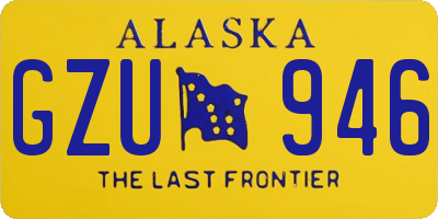 AK license plate GZU946