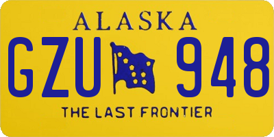 AK license plate GZU948