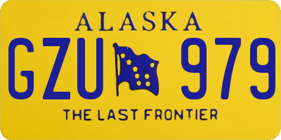 AK license plate GZU979