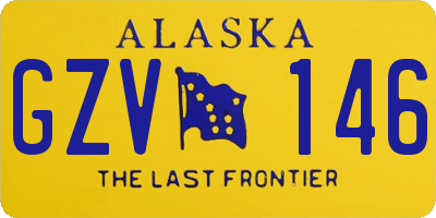 AK license plate GZV146