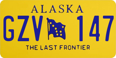 AK license plate GZV147