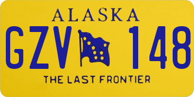 AK license plate GZV148