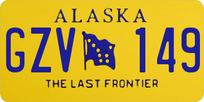 AK license plate GZV149