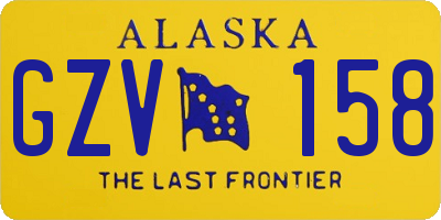 AK license plate GZV158