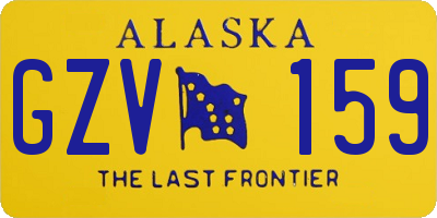 AK license plate GZV159