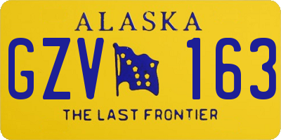 AK license plate GZV163