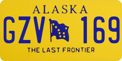 AK license plate GZV169