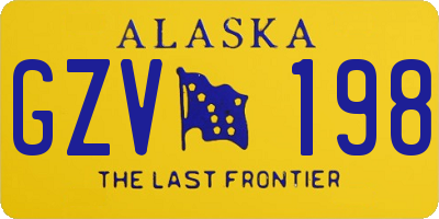 AK license plate GZV198