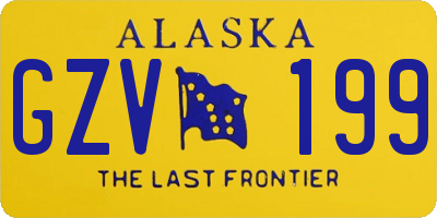 AK license plate GZV199