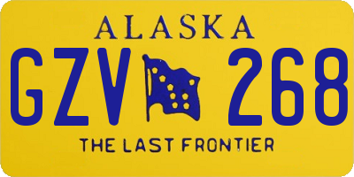 AK license plate GZV268