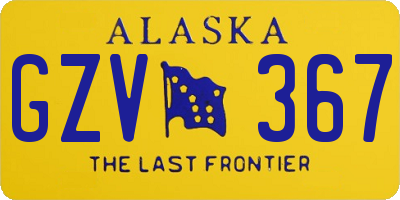 AK license plate GZV367