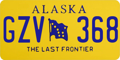 AK license plate GZV368